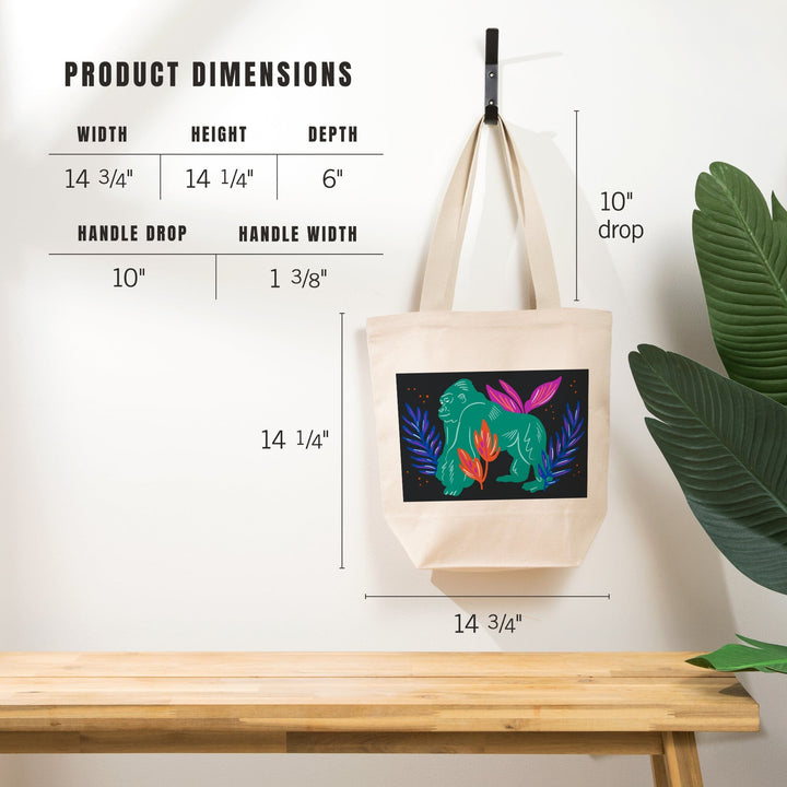 Lush Environment Collection, Gorilla, Tote Bag Totes Lantern Press 