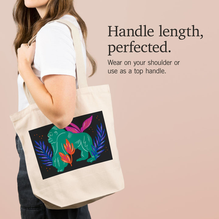 Lush Environment Collection, Gorilla, Tote Bag - Lantern Press