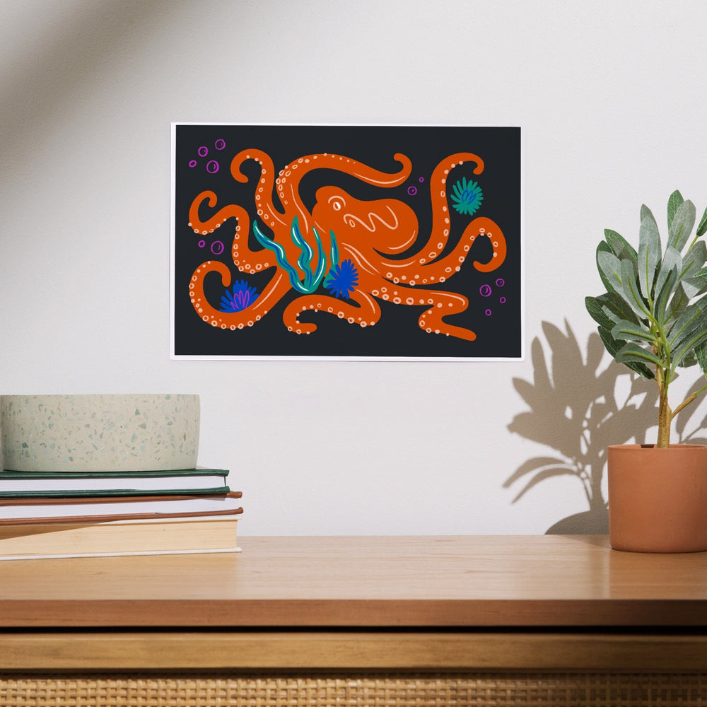 Lush Environment Collection, Octopus, Art & Giclee Prints Art Lantern Press 