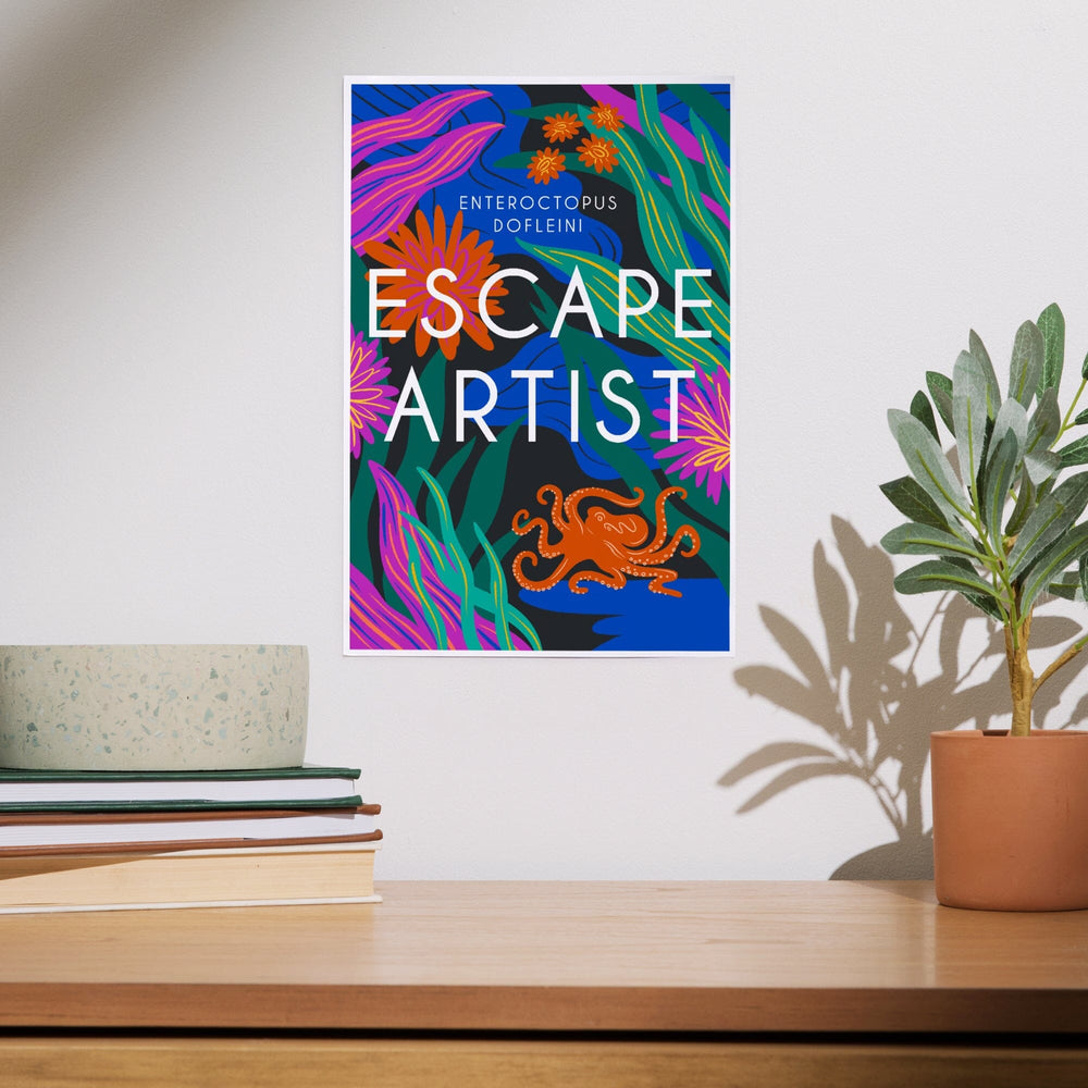 Lush Environment Collection, Octopus Foliage, Escape Artist, Art & Giclee Prints Art Lantern Press 