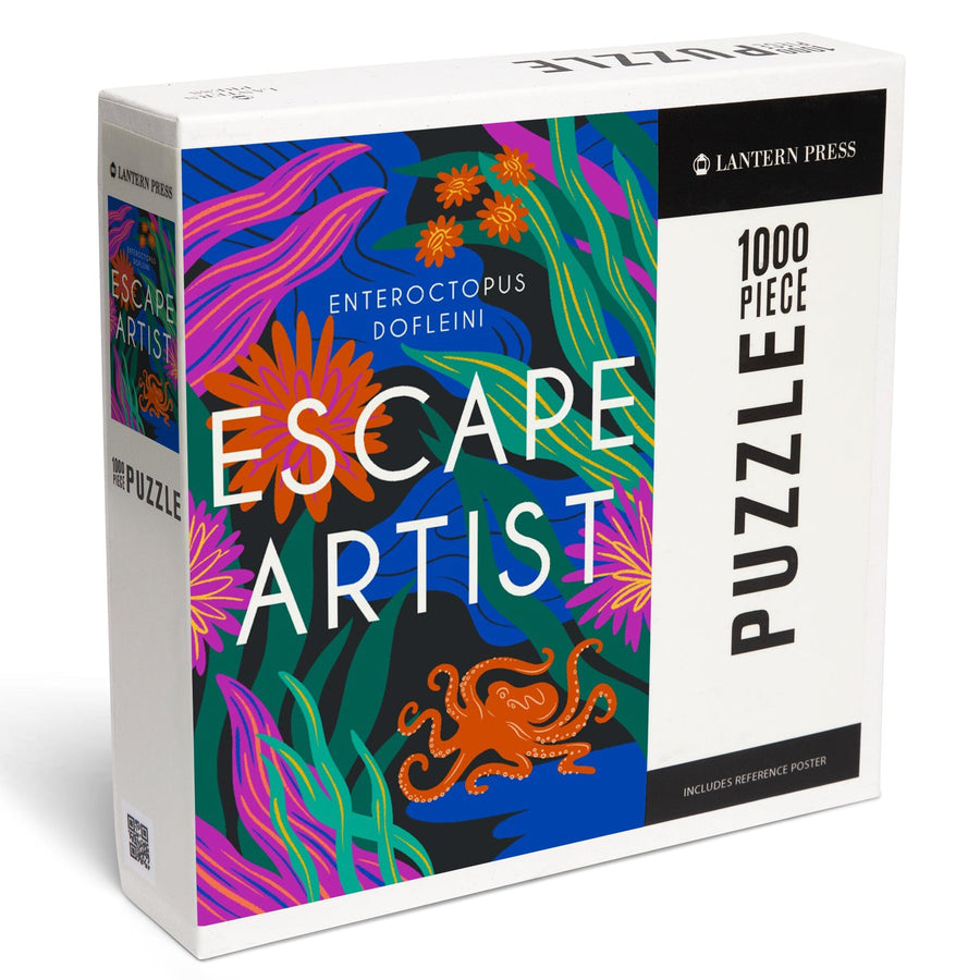 Lush Environment Collection, Octopus Foliage, Escape Artist, Jigsaw Puzzle Puzzle Lantern Press 