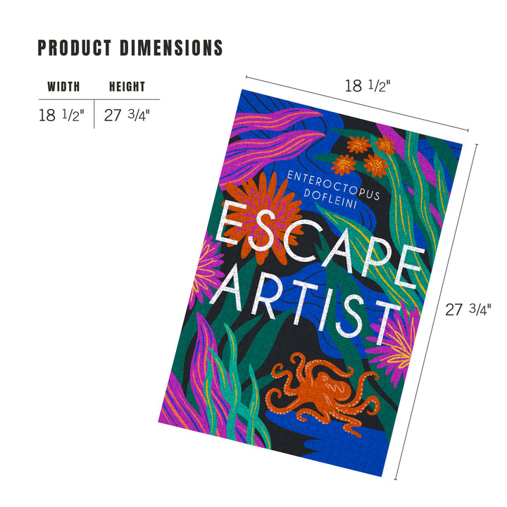Lush Environment Collection, Octopus Foliage, Escape Artist, Jigsaw Puzzle Puzzle Lantern Press 