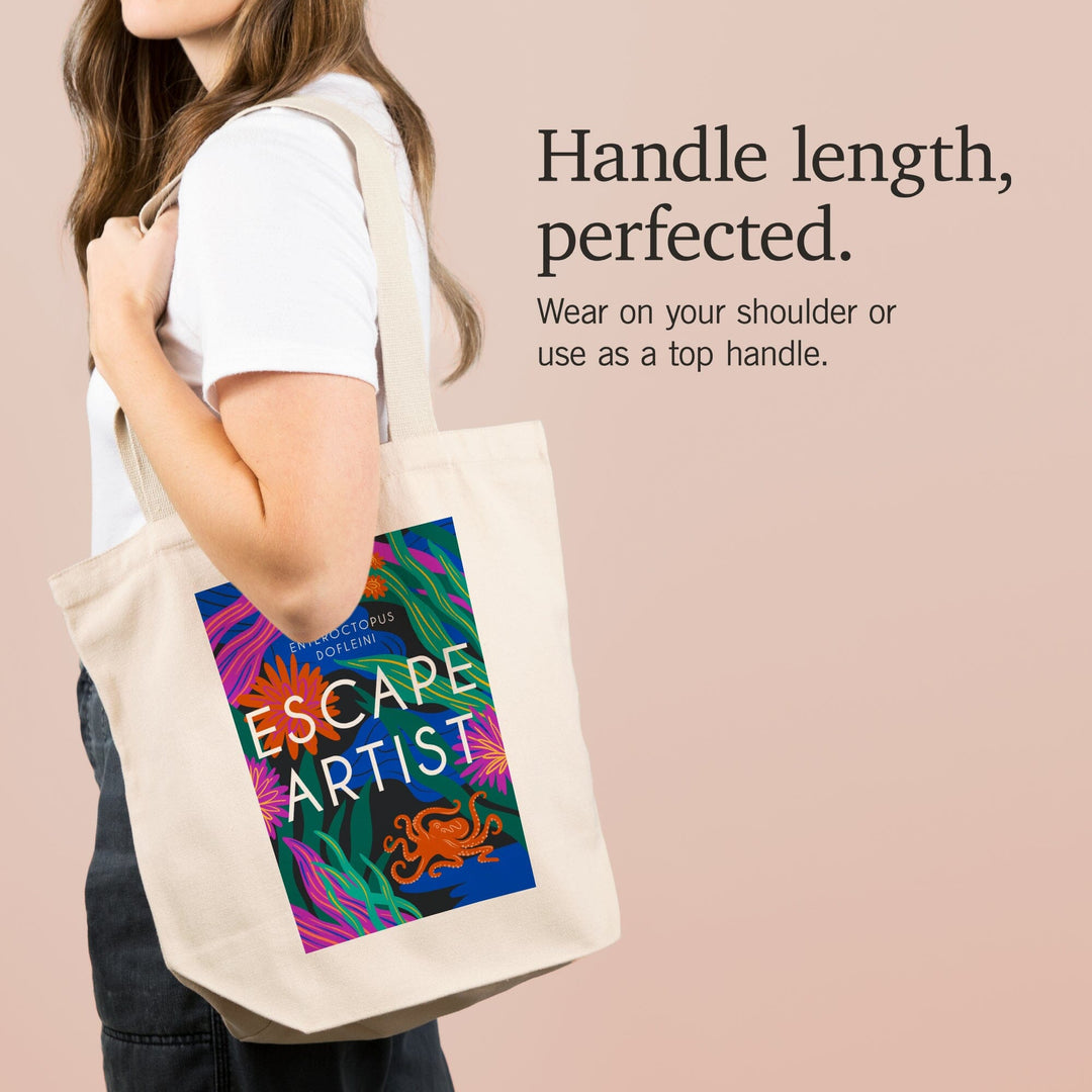 Lush Environment Collection, Octopus Foliage, Escape Artist, Tote Bag - Lantern Press