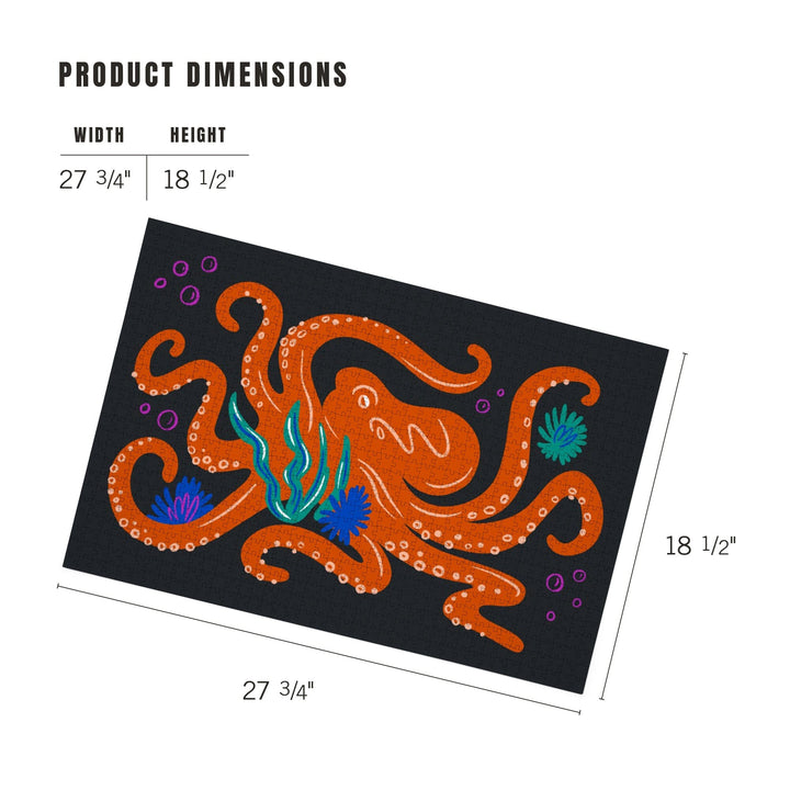Lush Environment Collection, Octopus, Jigsaw Puzzle Puzzle Lantern Press 