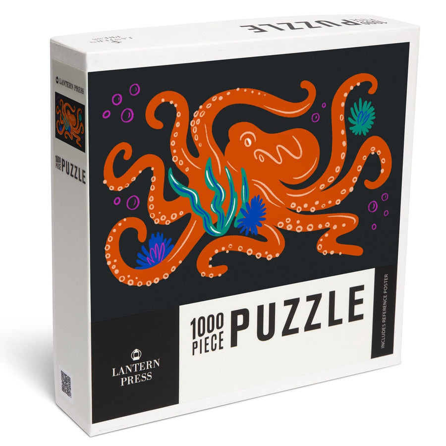 Lush Environment Collection, Octopus, Jigsaw Puzzle Puzzle Lantern Press 