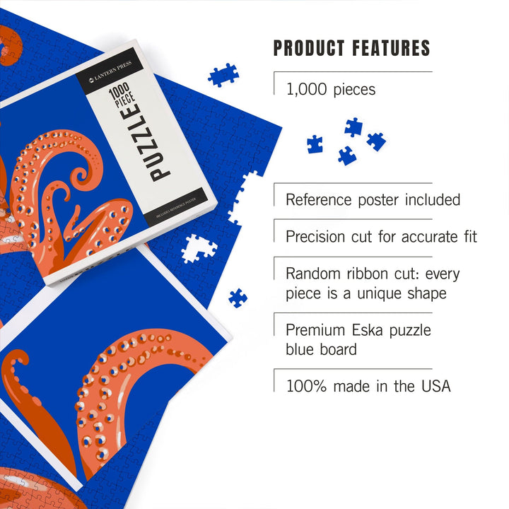 Lush Environment Collection, Octopus Tentacles, Jigsaw Puzzle Puzzle Lantern Press 