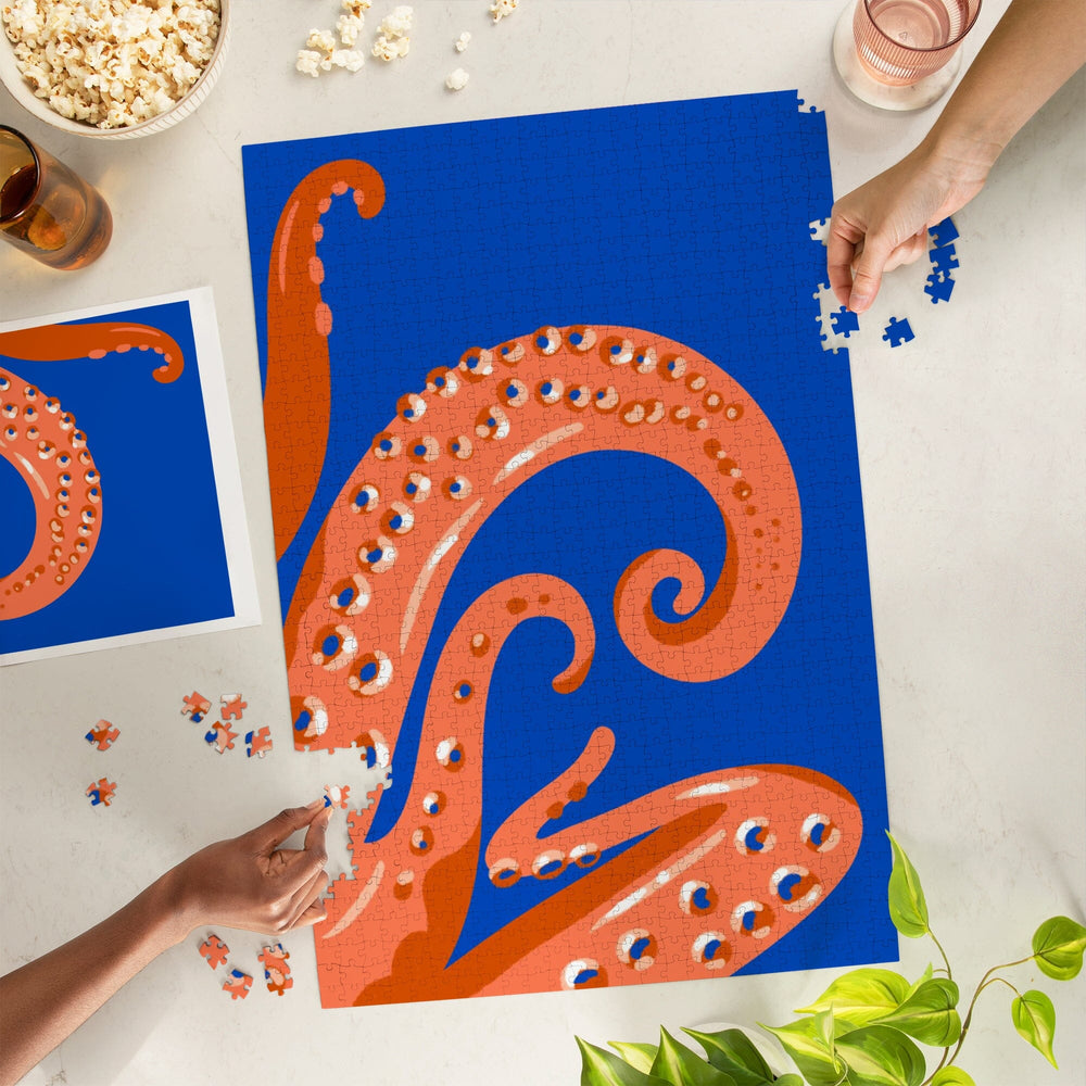 Lush Environment Collection, Octopus Tentacles, Jigsaw Puzzle Puzzle Lantern Press 