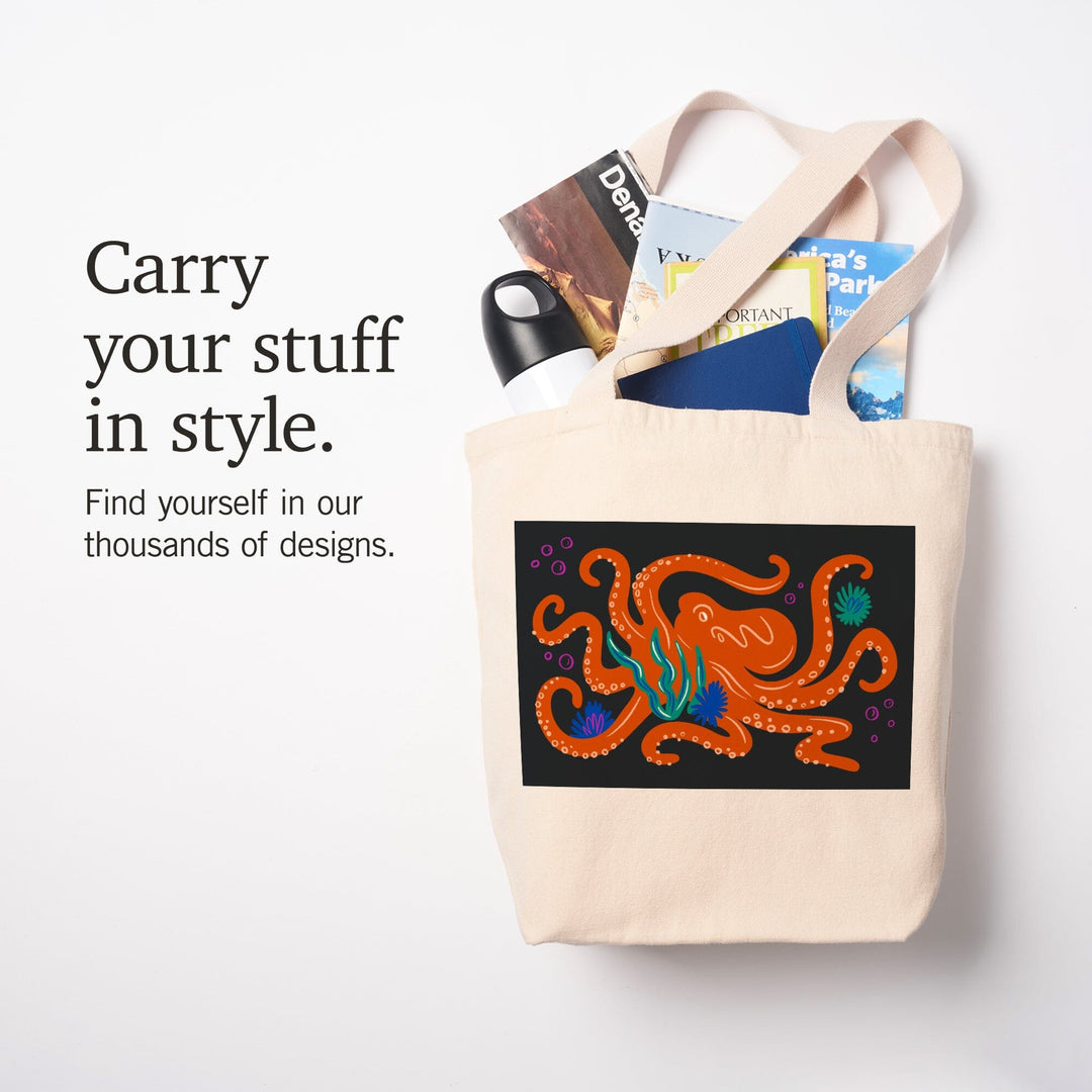 Lush Environment Collection, Octopus, Tote Bag - Lantern Press