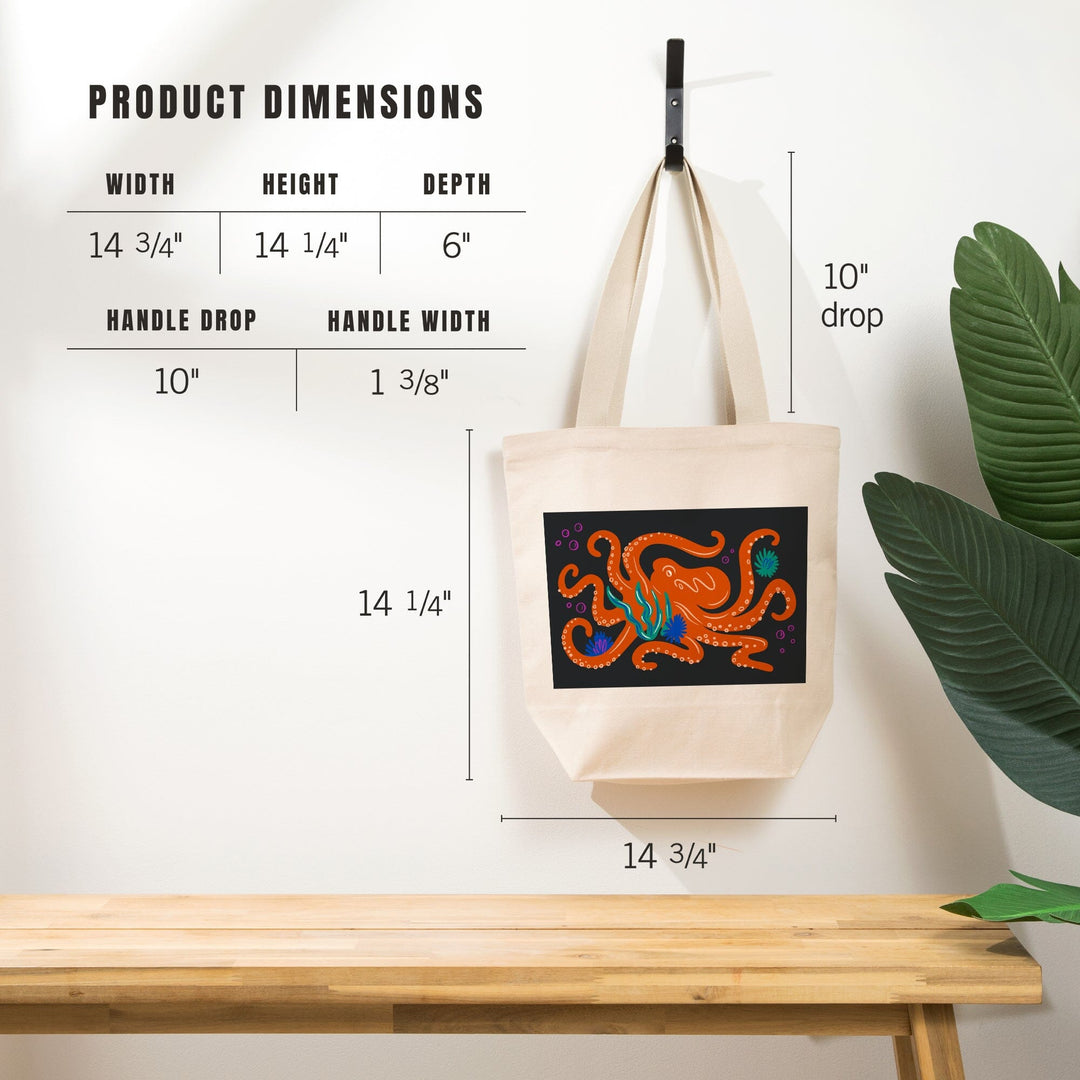 Lush Environment Collection, Octopus, Tote Bag Totes Lantern Press 