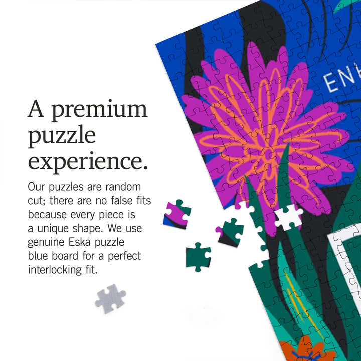 Lush Environment Collection, Sea Otter Foliage, All Play All Day, Jigsaw Puzzle Puzzle Lantern Press 