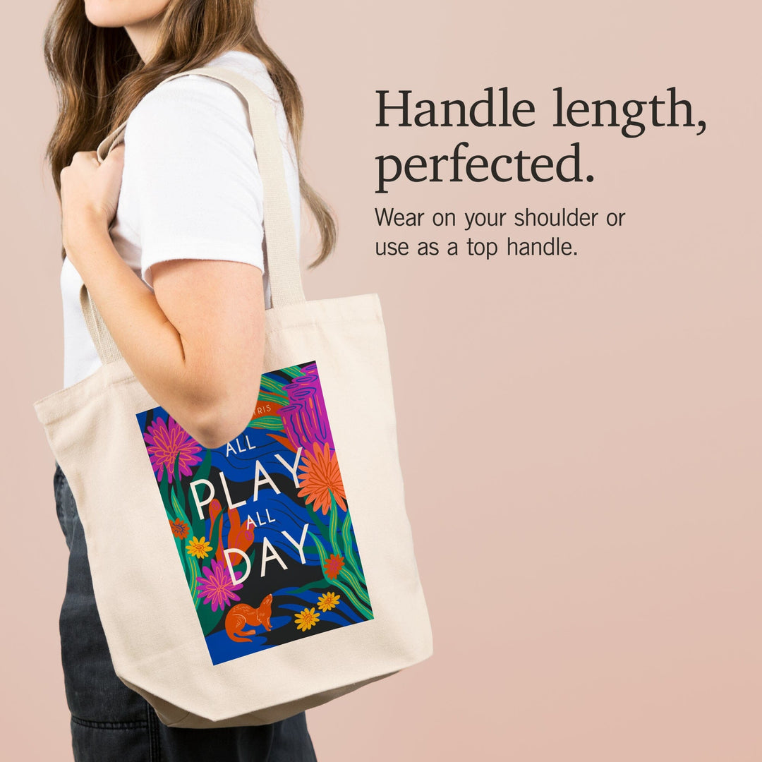 Lush Environment Collection, Sea Otter Foliage, All Play All Day, Tote Bag - Lantern Press