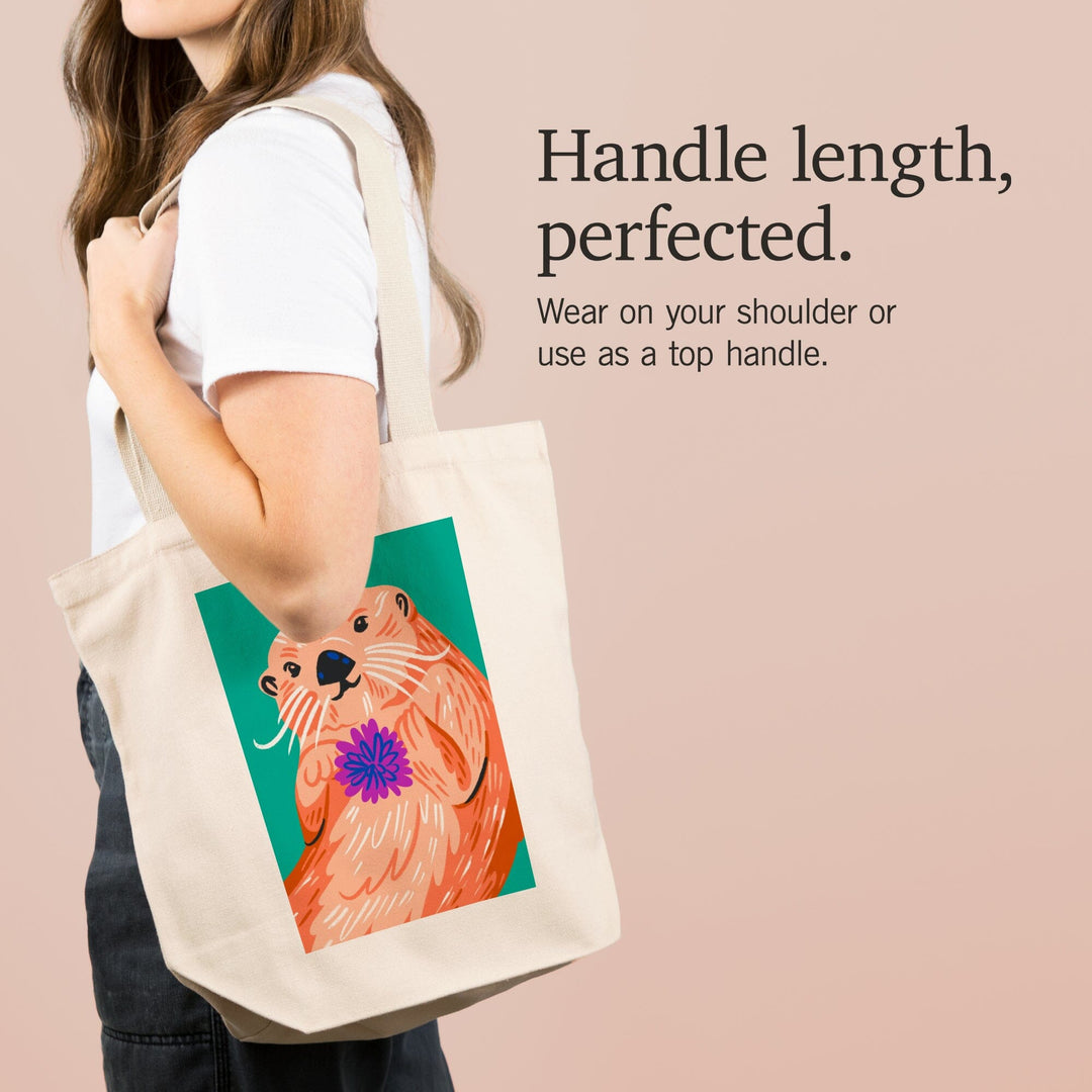 Lush Environment Collection, Sea Otter Portrait, Tote Bag Totes Lantern Press 