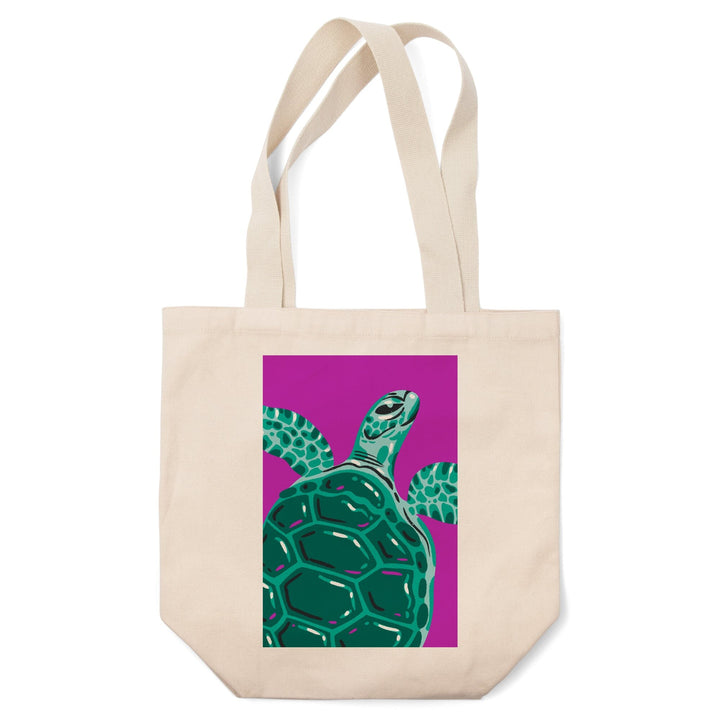 Lush Environment Collection, Sea Turtle Portrait, Tote Bag - Lantern Press