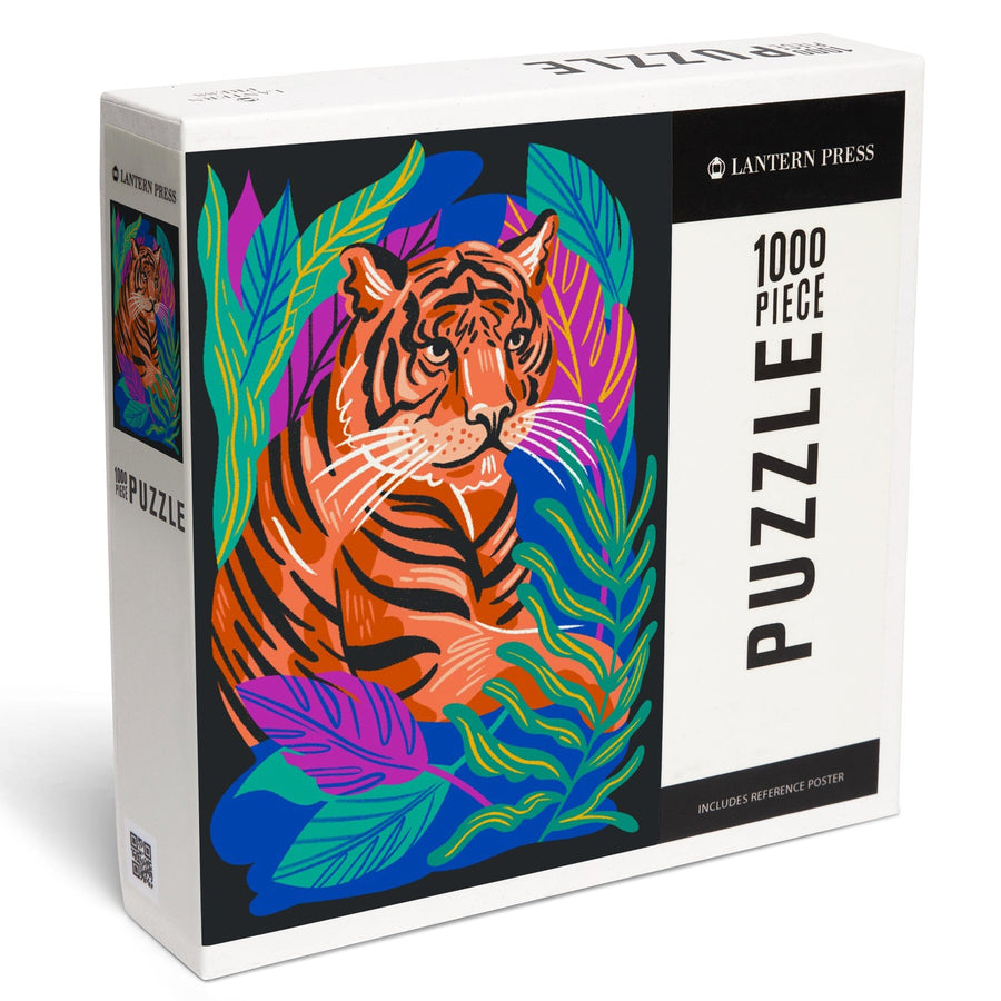 Lush Environment Collection, Tiger and Foliage, Jigsaw Puzzle Puzzle Lantern Press 