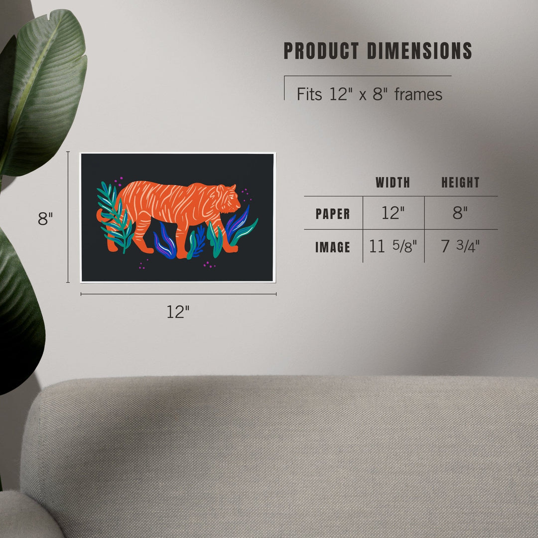 Lush Environment Collection, Tiger, Art & Giclee Prints - Lantern Press