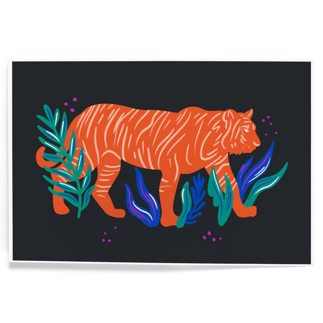 Lush Environment Collection, Tiger, Art & Giclee Prints Art Lantern Press 