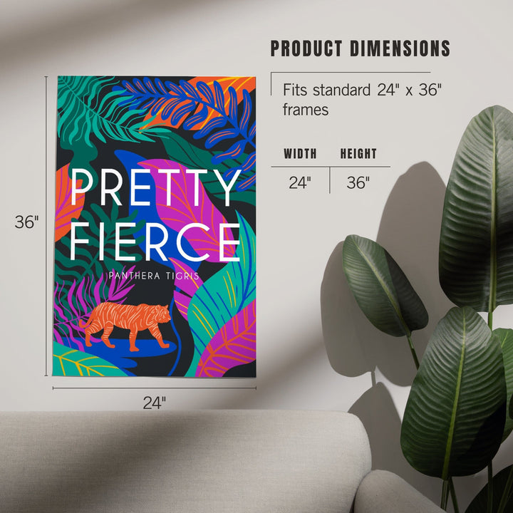 Lush Environment Collection, Tiger Foliage, Pretty Fierce, Art & Giclee Prints - Lantern Press
