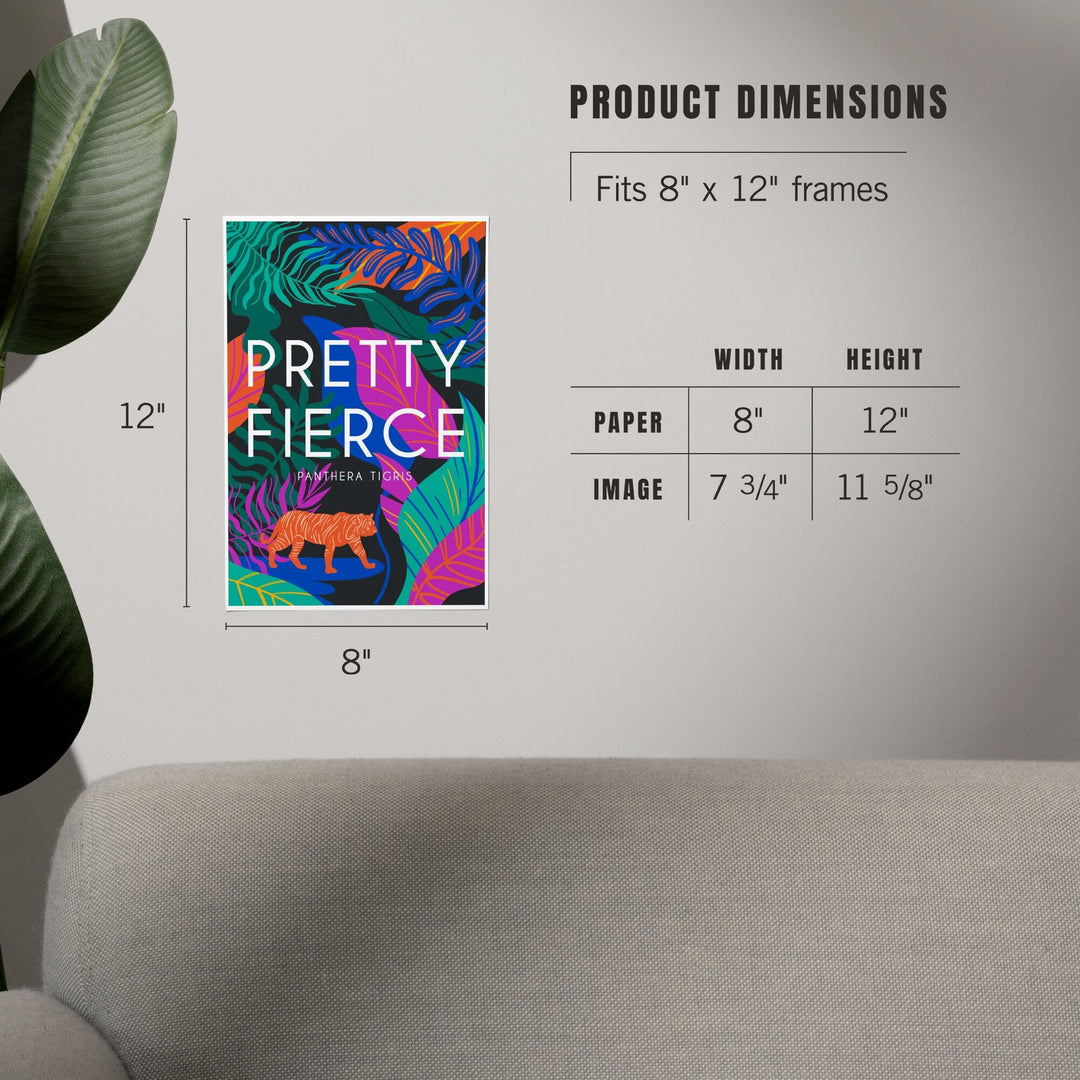 Lush Environment Collection, Tiger Foliage, Pretty Fierce, Art & Giclee Prints - Lantern Press