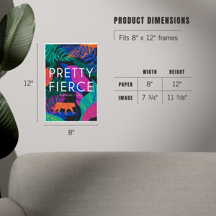 Lush Environment Collection, Tiger Foliage, Pretty Fierce, Art & Giclee Prints - Lantern Press
