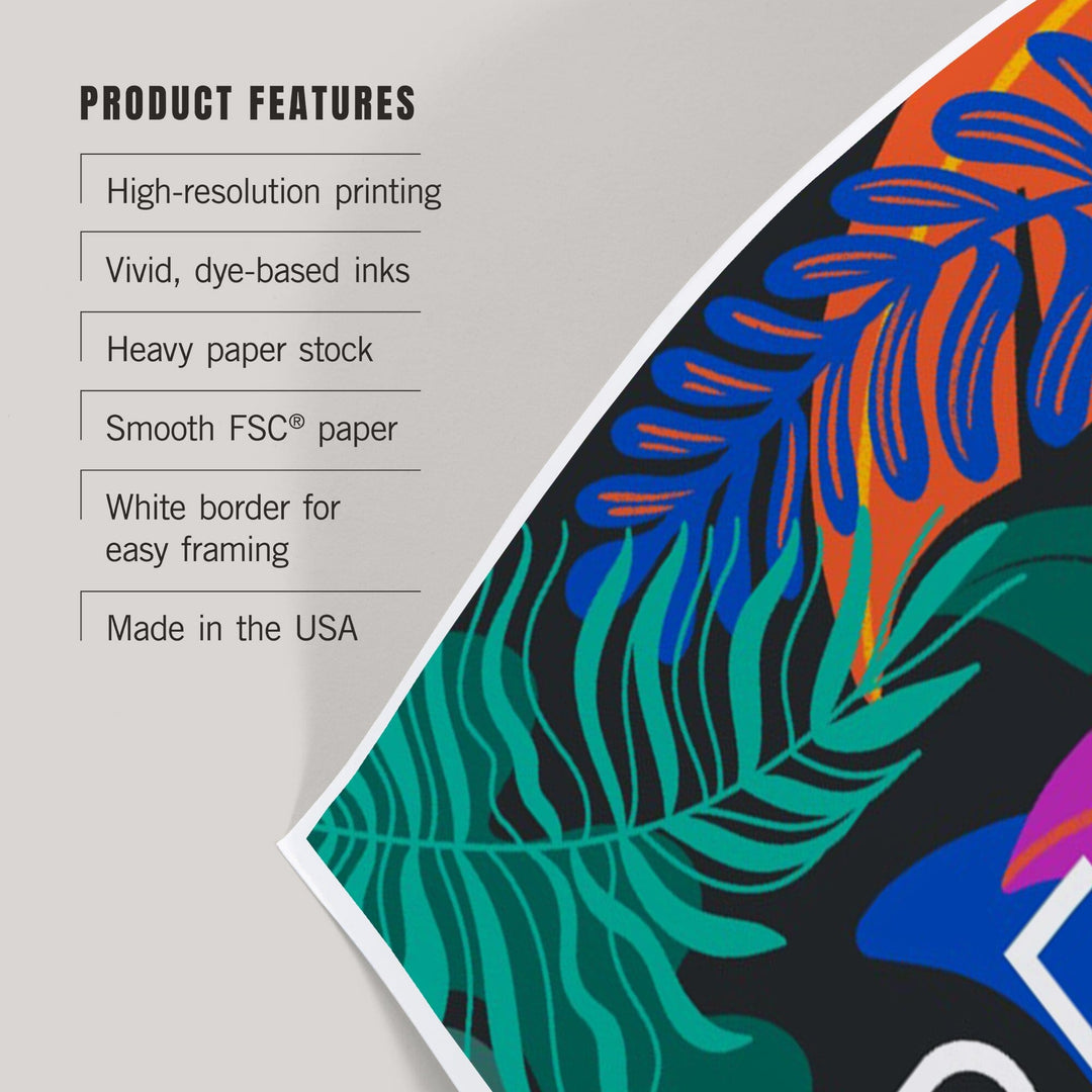 Lush Environment Collection, Tiger Foliage, Pretty Fierce, Art & Giclee Prints - Lantern Press