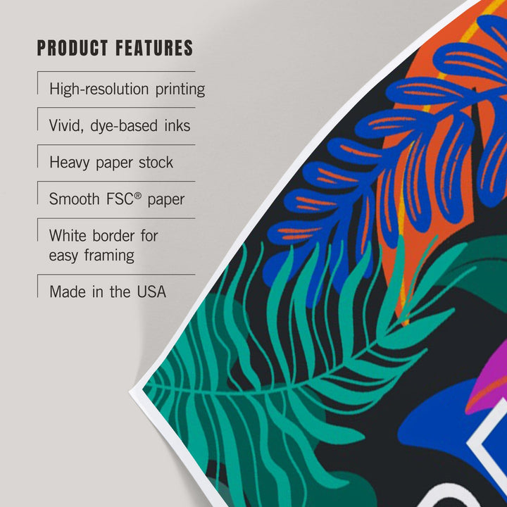 Lush Environment Collection, Tiger Foliage, Pretty Fierce, Art & Giclee Prints - Lantern Press