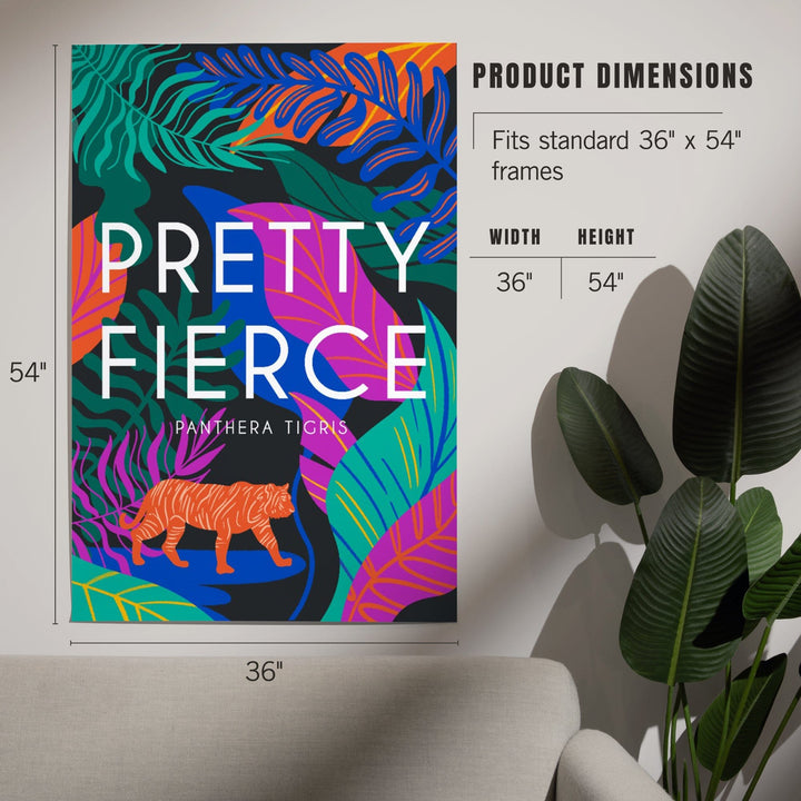 Lush Environment Collection, Tiger Foliage, Pretty Fierce, Art & Giclee Prints - Lantern Press