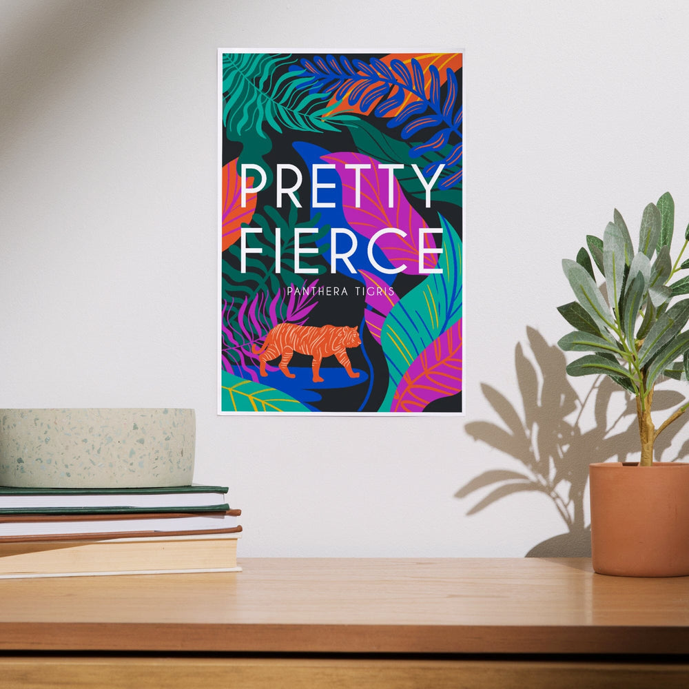 Lush Environment Collection, Tiger Foliage, Pretty Fierce, Art & Giclee Prints - Lantern Press