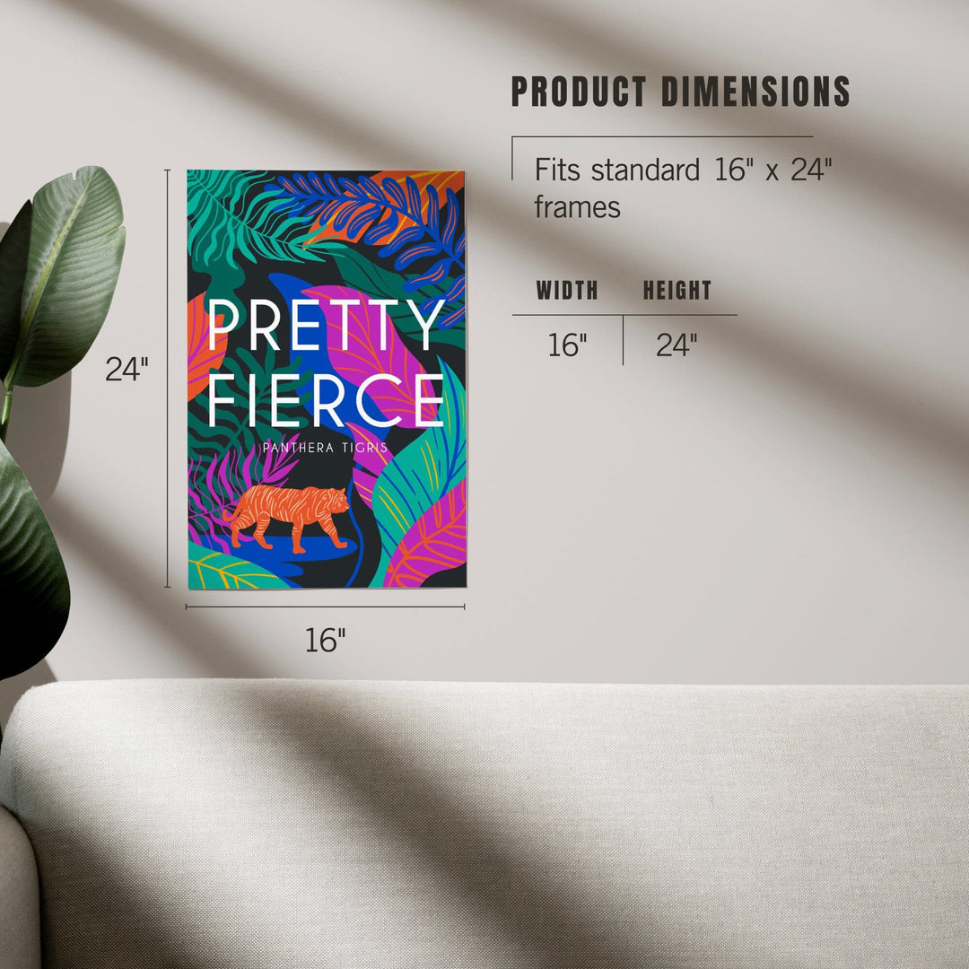 Lush Environment Collection, Tiger Foliage, Pretty Fierce, Art & Giclee Prints - Lantern Press