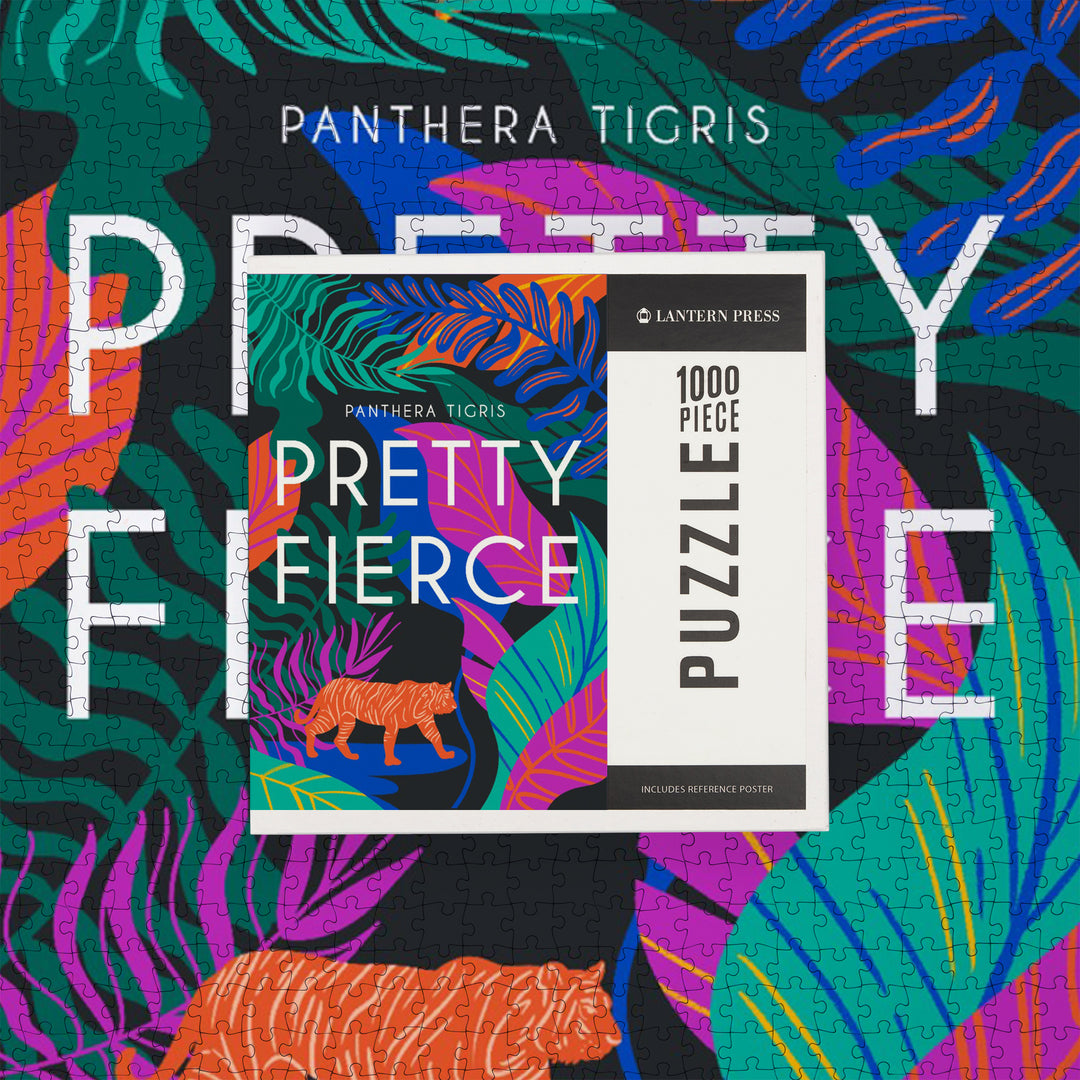 Lush Environment Collection, Tiger Foliage, Pretty Fierce, Jigsaw Puzzle Puzzle Lantern Press 