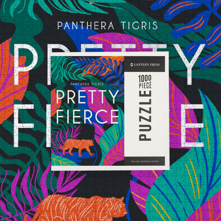 Lush Environment Collection, Tiger Foliage, Pretty Fierce, Jigsaw Puzzle Puzzle Lantern Press 