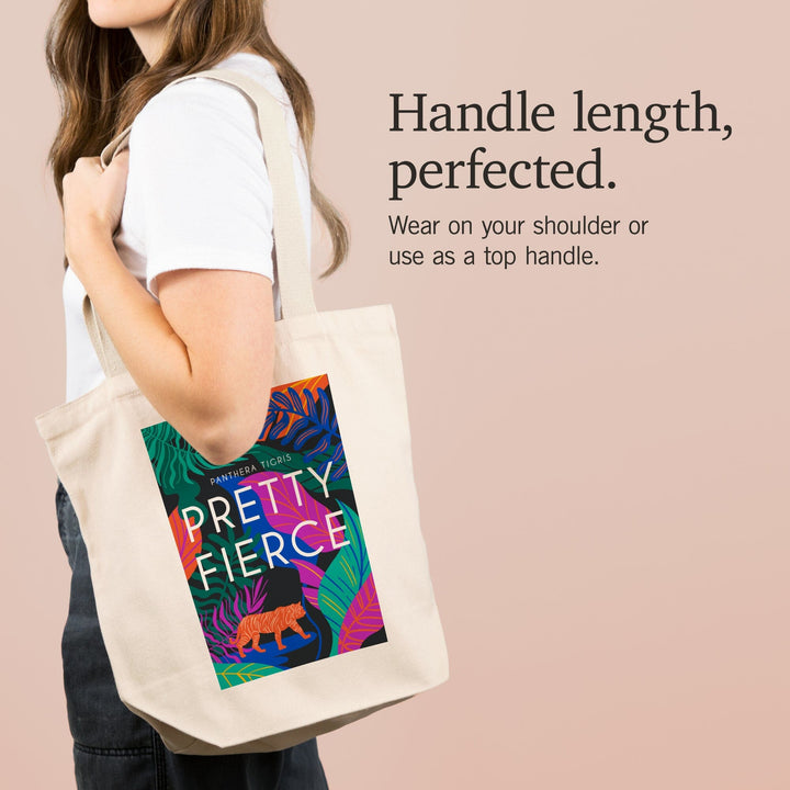 Lush Environment Collection, Tiger Foliage, Pretty Fierce, Tote Bag Totes Lantern Press 