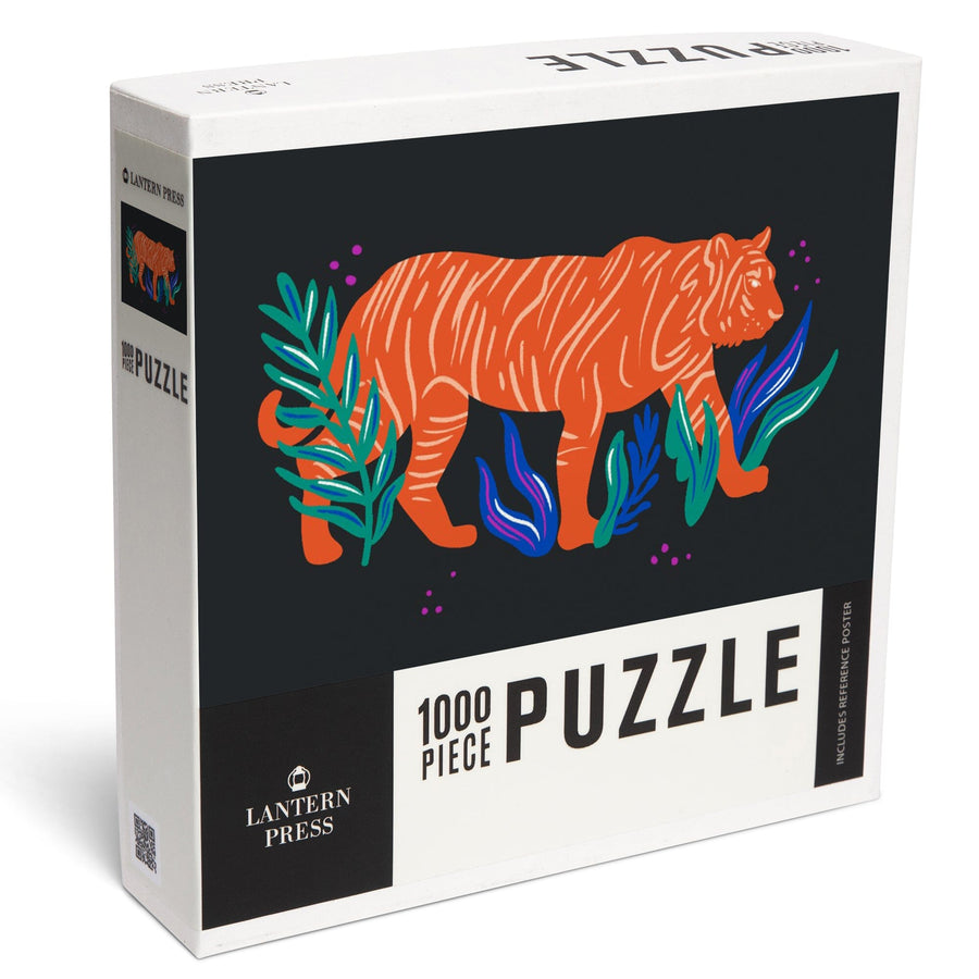 Lush Environment Collection, Tiger, Jigsaw Puzzle Puzzle Lantern Press 
