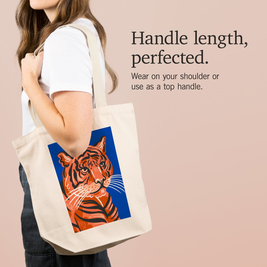 Lush Environment Collection, Tiger Portrait, Tote Bag - Lantern Press