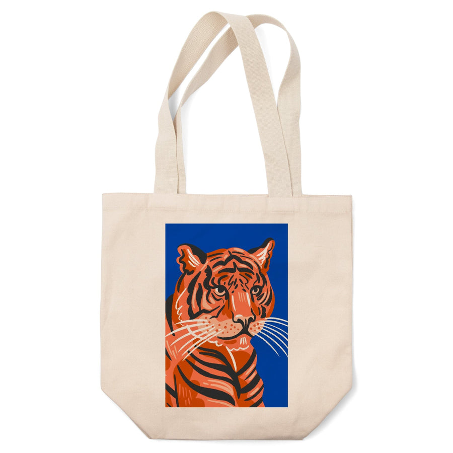 Lush Environment Collection, Tiger Portrait, Tote Bag Totes Lantern Press 