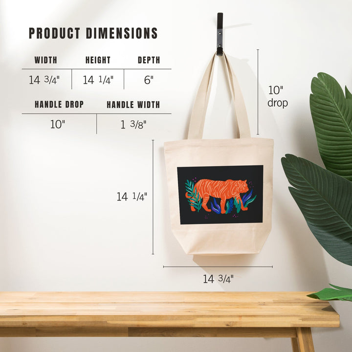 Lush Environment Collection, Tiger, Tote Bag Totes Lantern Press 