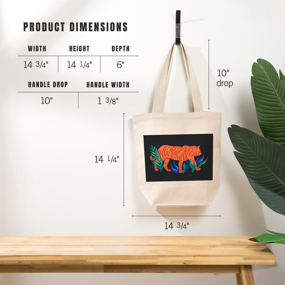 Lush Environment Collection, Tiger, Tote Bag - Lantern Press