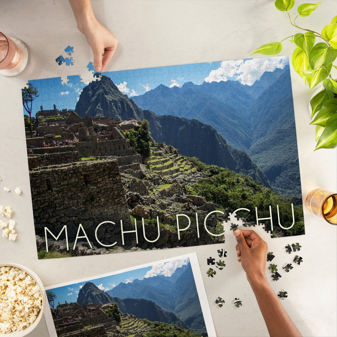 Machu Picchu, Peru, Inca Ruins of Machu Picchu, Jigsaw Puzzle Puzzle Lantern Press 