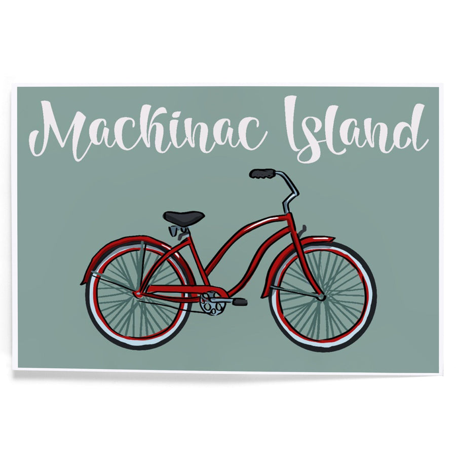 Mackinac Island, Michigan, Beach Cruiser, Art & Giclee Prints Art Lantern Press 