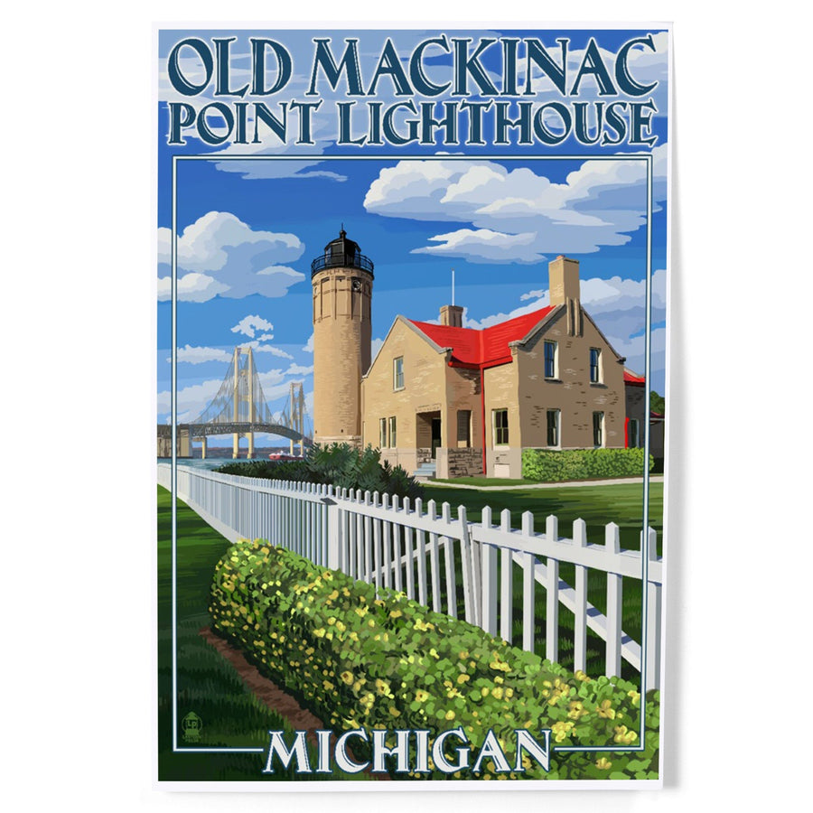 Mackinac Island, Michigan, Old Mackinac Lighthouse, Art & Giclee Prints Art Lantern Press 