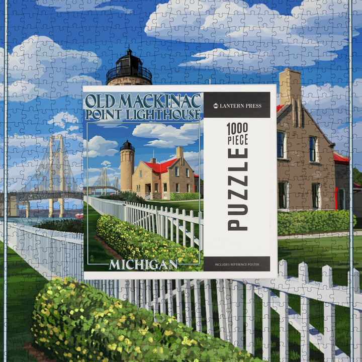 Mackinac Island, Michigan, Old Mackinac Lighthouse, Jigsaw Puzzle Puzzle Lantern Press 