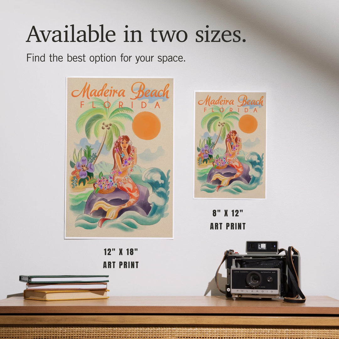 Madeira Beach, Florida, Tropical Mermaid, Art & Giclee Prints - Lantern Press