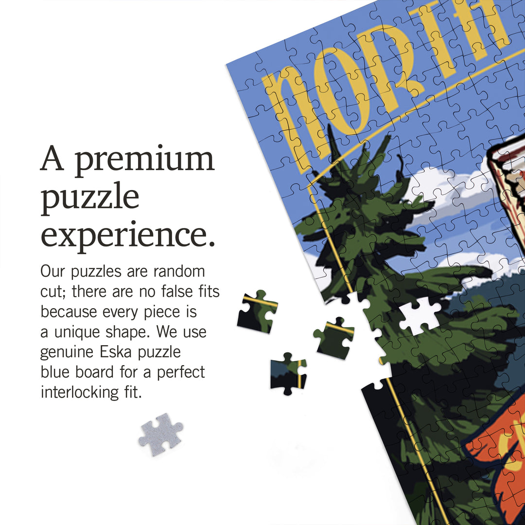 Maggie Valley, North Carolina, Sign Destinations, Jigsaw Puzzle Puzzle Lantern Press 