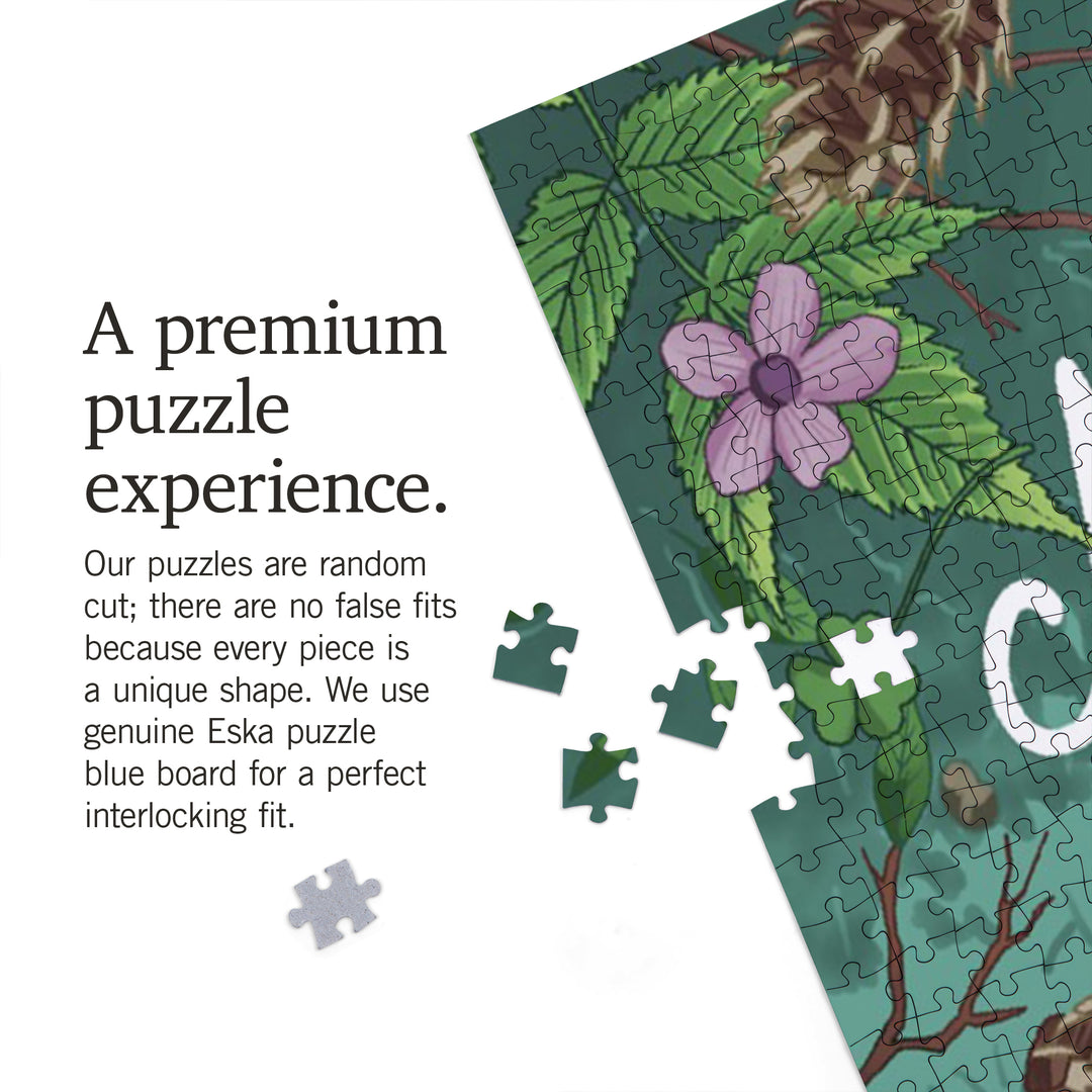 Maine, Embrace the Elements Hiking, Jigsaw Puzzle Puzzle Lantern Press 