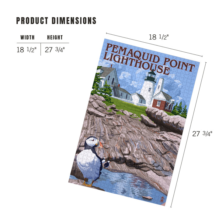 Maine, Pemaquid Lighthouse, Jigsaw Puzzle Puzzle Lantern Press 
