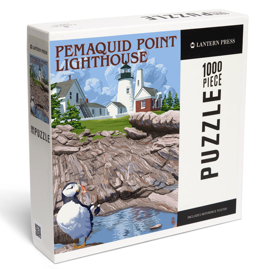 Maine, Pemaquid Lighthouse, Jigsaw Puzzle Puzzle Lantern Press 