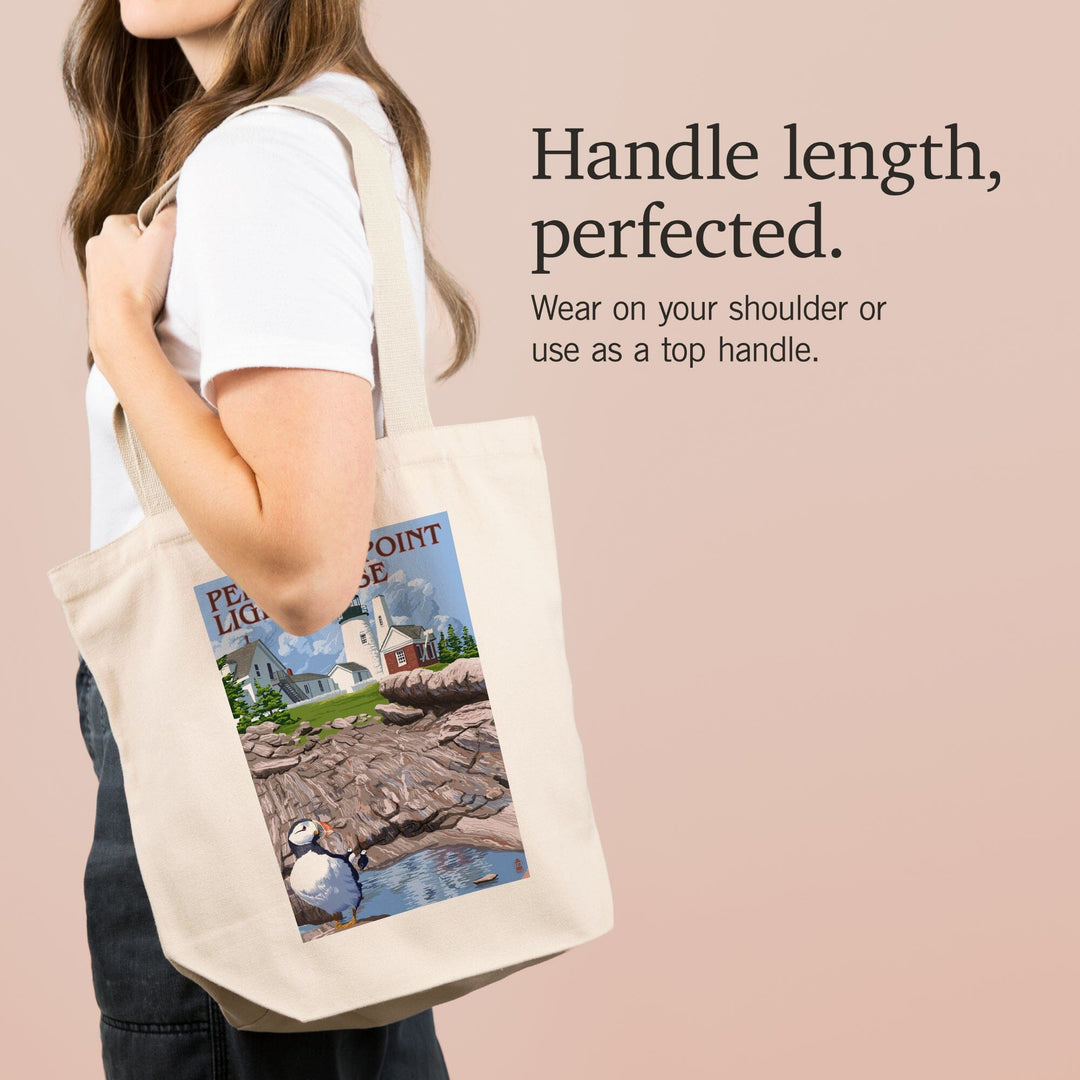 Maine, Pemaquid Lighthouse, Tote Bag Totes Lantern Press 