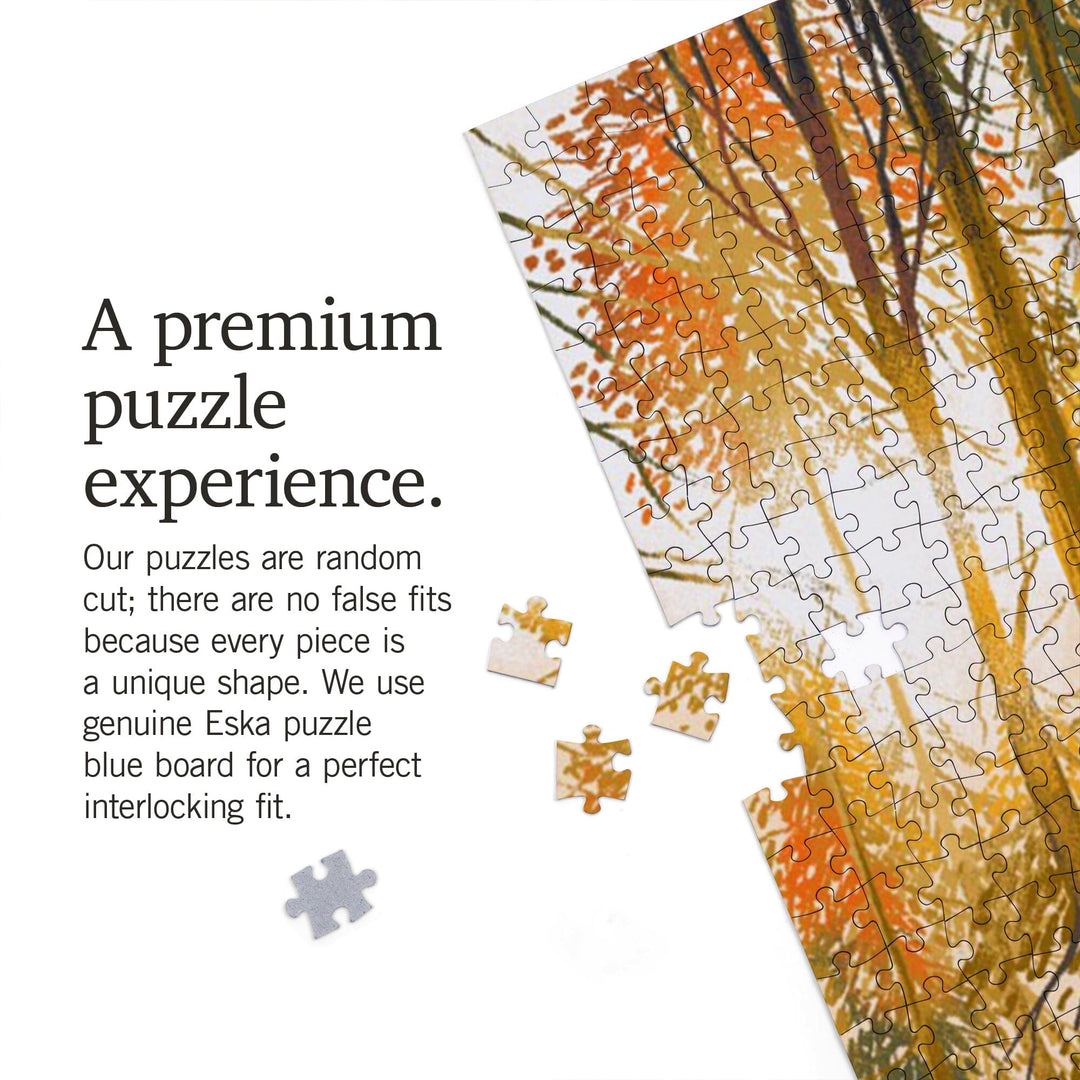 Maine, Walk In The Woods, Day Hike, Jigsaw Puzzle - Lantern Press