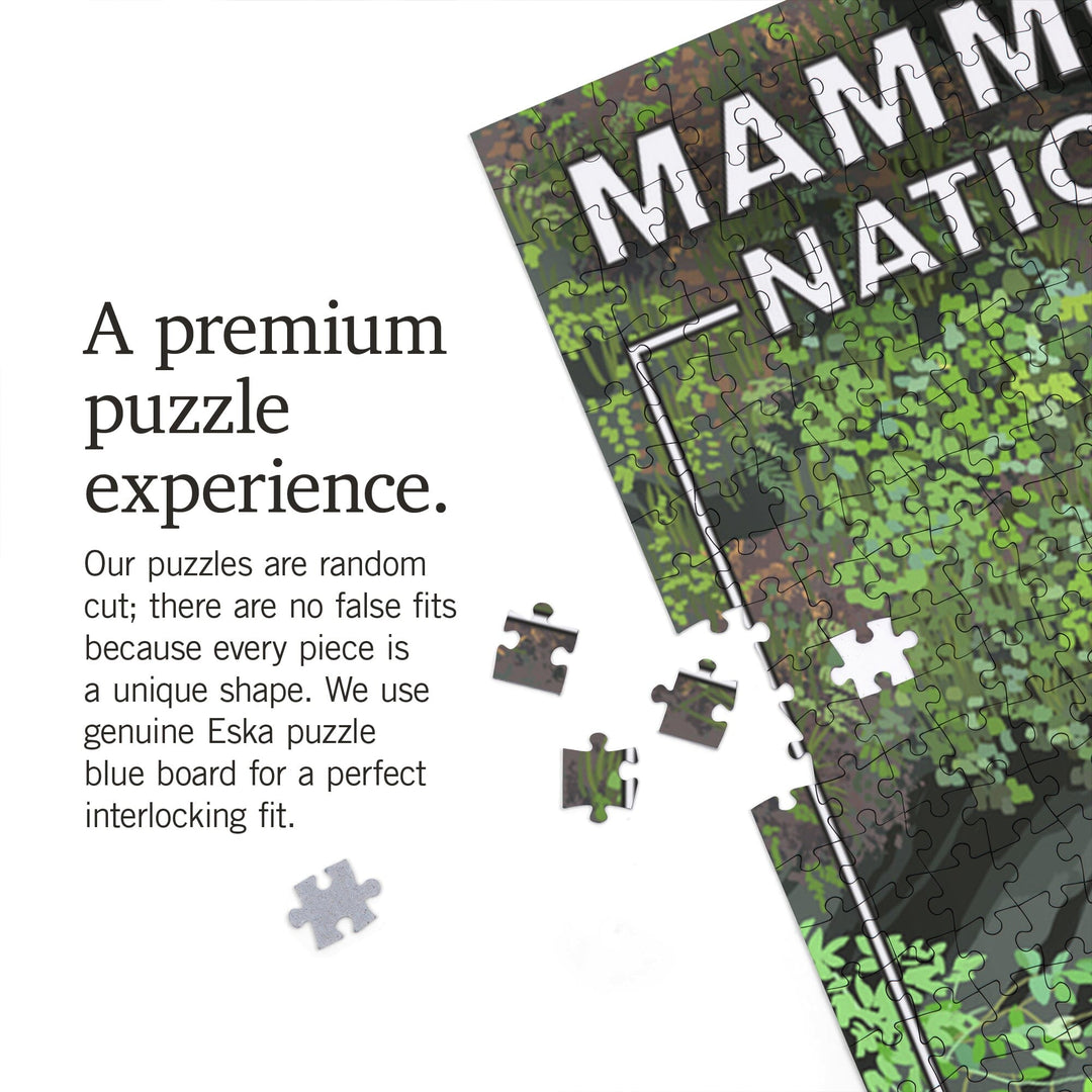 Mammoth Cave, Kentucky, Entrance, Jigsaw Puzzle Puzzle Lantern Press 