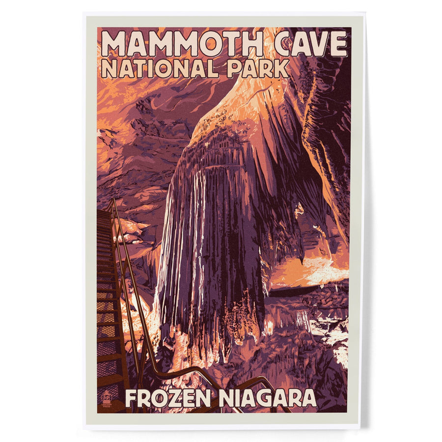 Mammoth Cave, Kentucky, Letterpress, Art & Giclee Prints Art Lantern Press 