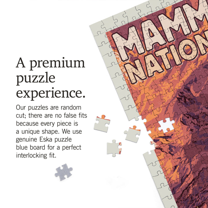 Mammoth Cave, Kentucky, Letterpress, Jigsaw Puzzle Puzzle Lantern Press 